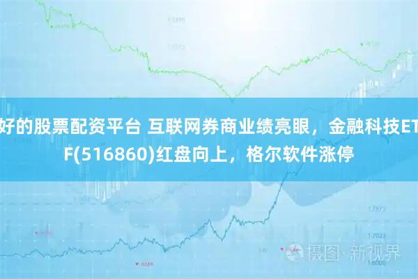 好的股票配资平台 互联网券商业绩亮眼,金融科技ETF(516860)红盘向上,格尔软件涨停